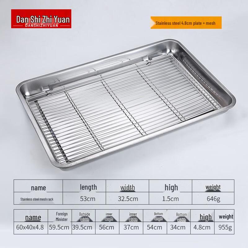 Kommerzielle Abtropf- und Fettauffangschale aus Edelstahl