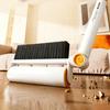 Lint Brush Soft-Bristled Cleaning Brush with Tear-Off Adhesive Roller Ergonomic Handle Clothing Bedding Pets Lint Cleaner