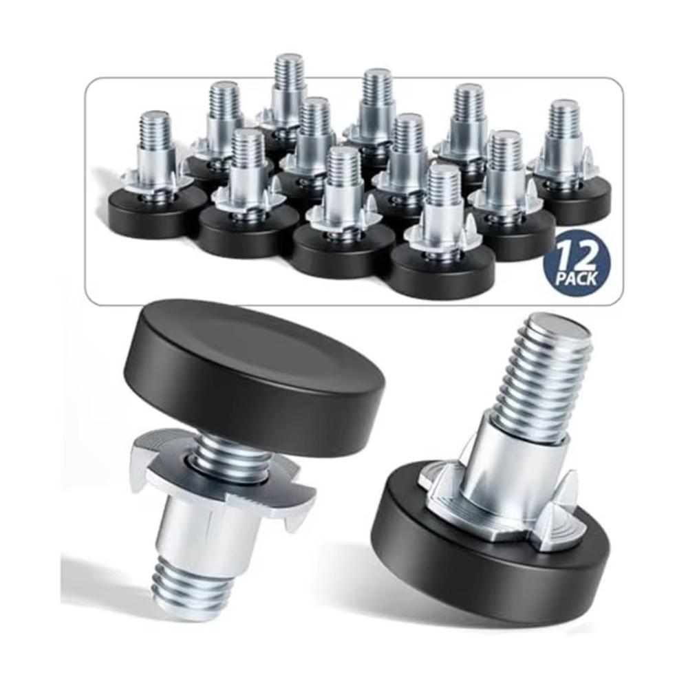 8PCS Table Feet Screw On 1/4In Thread Levelers Furniture Levelers Leg Levelers New Glide Leveler