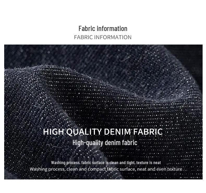 Jeans strappati da donna - Nuova tendenza europea americana, Lavati, Casual, Versatili, Elasticizzati, Larghi, Gamba dritta