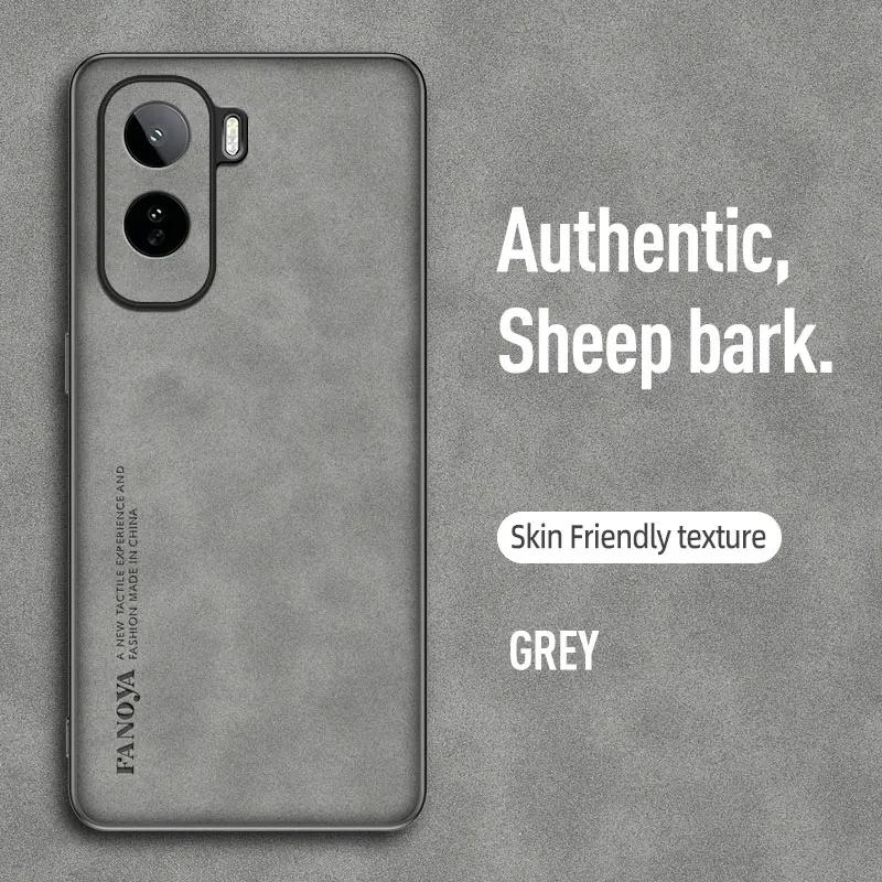 For vivo T5 Pro vivo T5Pro Luxury Sheepskin PU Leather Phone Case For vivo T5Pro Back Cover Silicone Shockproof vivo T5 Pro серый