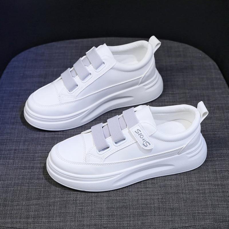 Casual Shoes Spring New Velcro Student Running Board Shoes Women's Trend Breathable Little White Shoes