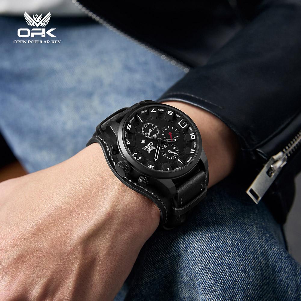 OPK Brand Watches Fashionable and Atmospheric Quartz Watches Casual and Sporty Men's Watches Men's Watches 6091