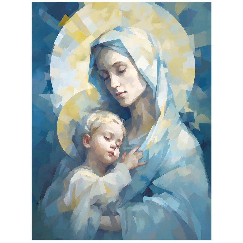 Matczyna Miłość: Maryja Z Dzieciątkiem Jezus Matczyna Miłość: Maryja Z Dzieciątkiem Jezus, 70X100 Cm, Bez Ramy, Papier Matowy 230 Gsm