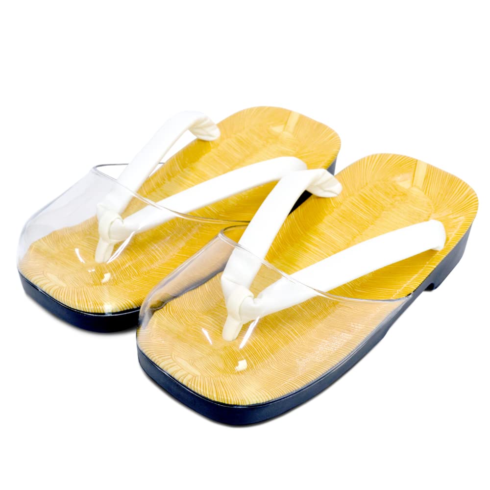 

[Ai-Ai] Japanese-made rain sandals, urethane sole, men s size L, white thong, suitable for men, priests, temples, shrines, and work, with leather clos