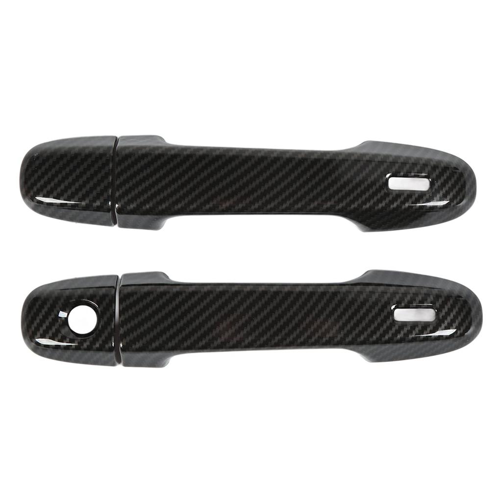 Otros Accesorios 4 piezas/juego Cubierta de Manija de Puerta Exterior Tapa de Cerradura Adhesiva para GR86 2012-2021 Manija de Puerta Exterior de Coche(Estilo de Fibra de Carbono)