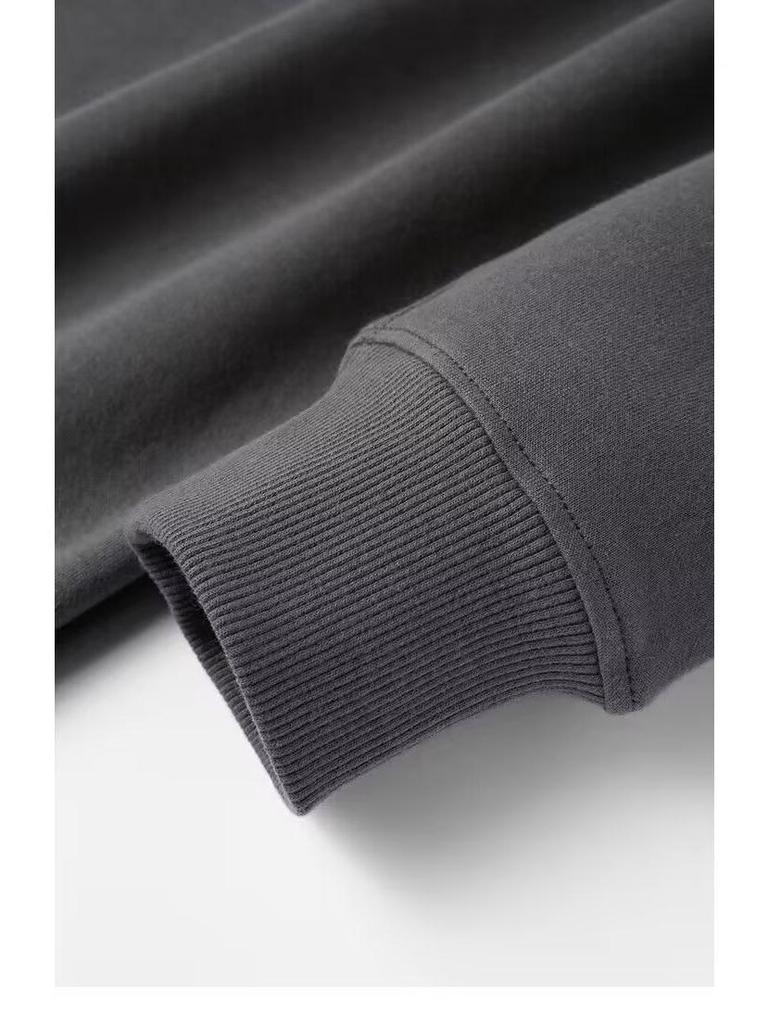 Trendy American High Street 2025 Autumn/Winter Round Neck Printed Long Sleeve Hoodie Pullover