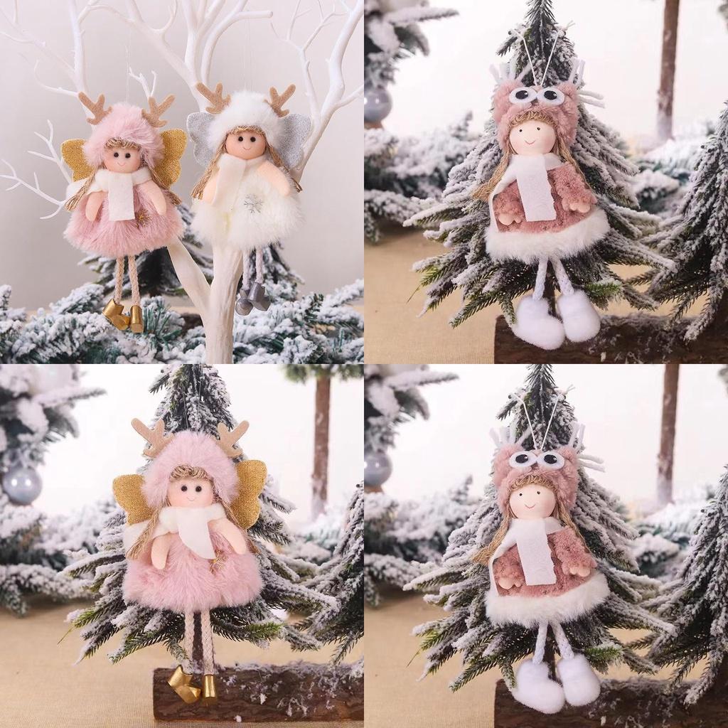Creative Christmas Plush Angel Ornament For Children Cute Doll Gift For Christmas Tree Decoration