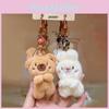 Keychain Soft Plush Duo With Cute Animal Rabbit Bear For Daily Use And Gift