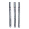 3Pcs/set White Acrylic Paint Pen for Rock Painting, Stone, Ceramic, Glass, Wood, Tire, Fabric Metal, Canvas Extra-fine Tip Black