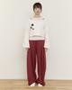 Pallag Ankle Button Wide Pants (Wine)