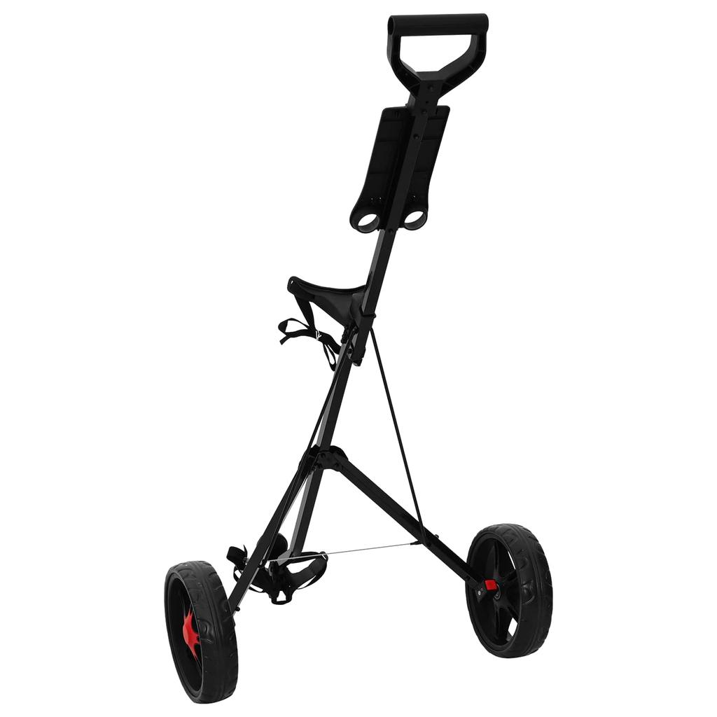 Golf Trolley Black 66 x 65 x 112 cm Iron