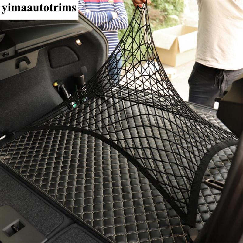 Car Rear Tail Trunk Luggage Mesh Net Storage Bag Organizer Cargo Network Accessories Interior Fit For VOLVO XC40 2018 - 2025