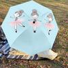 1PC Ballerina Ballet Umbrella-8-Rib Reinforced Portable Folding Travel Suitable for All Seasons Outdoor Daily Use-G407