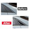 For Hyundai Elantra   Car Rear Window Louver Shutter Cover Side Vent Scoop Blinds Trim Exterior Sticker ABS Carbon/Black