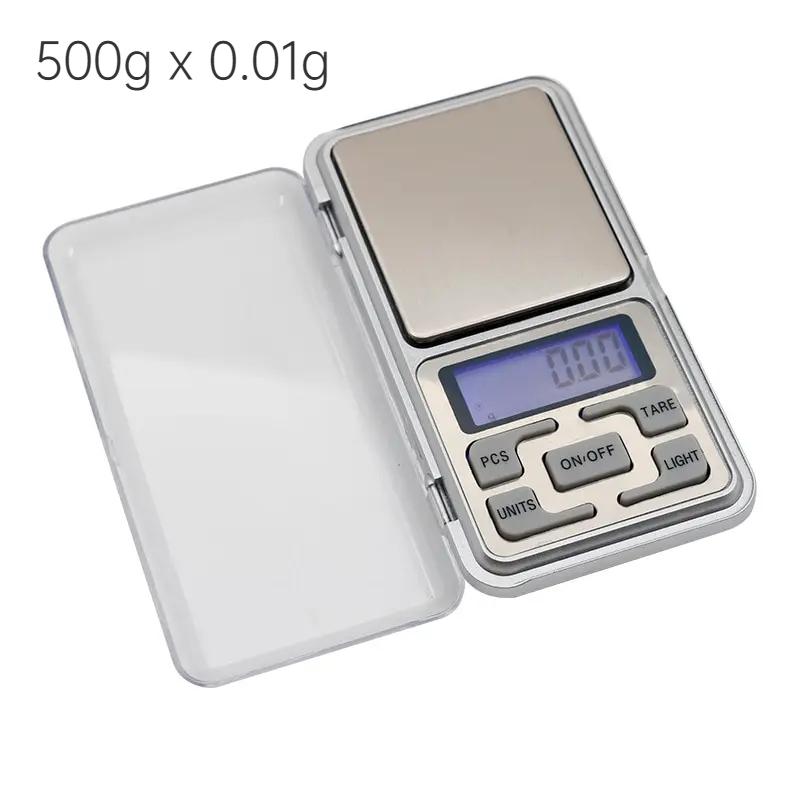 0.01g/500g Mini Elektronik Teraziler Mücevher Bavulları İçin Yüksek Hassasiyetli Dijital Terazi Seyahat Terazisi Mutfak İçin Cep Mini Terazisi