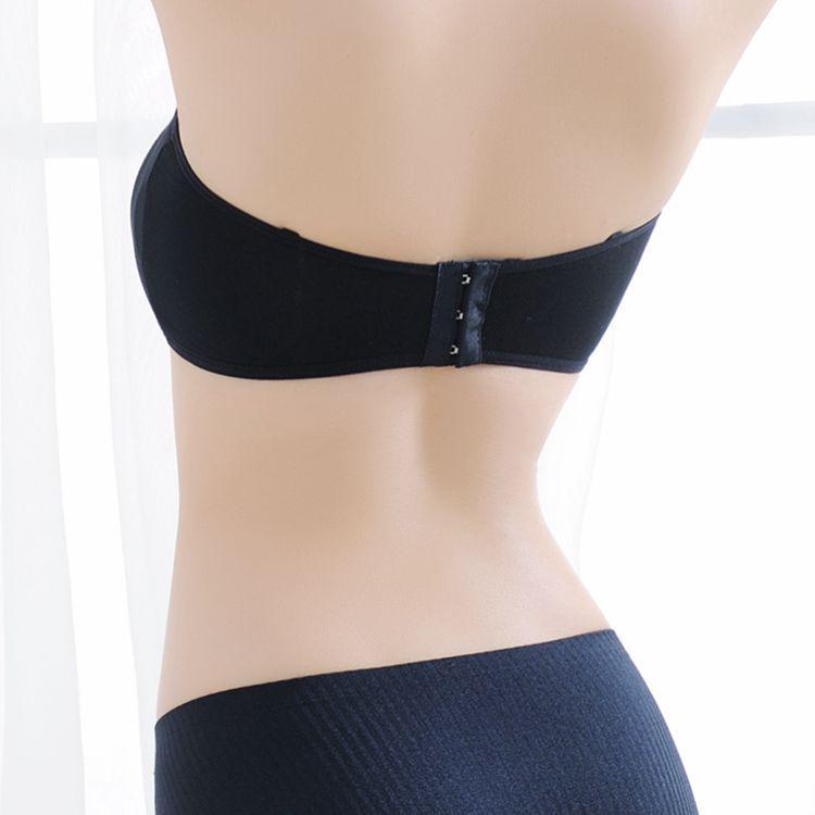 Modal Women's Three-Row Buckle Bandeau with Removable Pads and Shoulder Straps