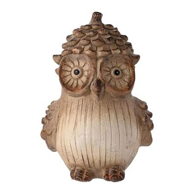 Country Living Wood Effect Owl Christmas Decoration