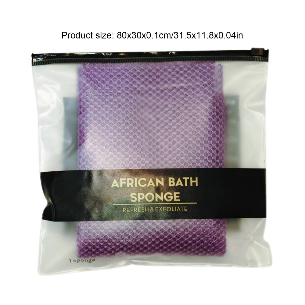 African Net Sponges 80cm African Exfoliating Body Net Scrubbing Wash Net Washcloth Long Bathing Sponge Net Shower