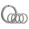 KeyUnity Titanium Key Rings, 22mm/32.5mm, Pack of 5, KA33, Round, Silver, Durable and Stylish, Keychain Hardware, High Strength, Lightweight, Rust-Res