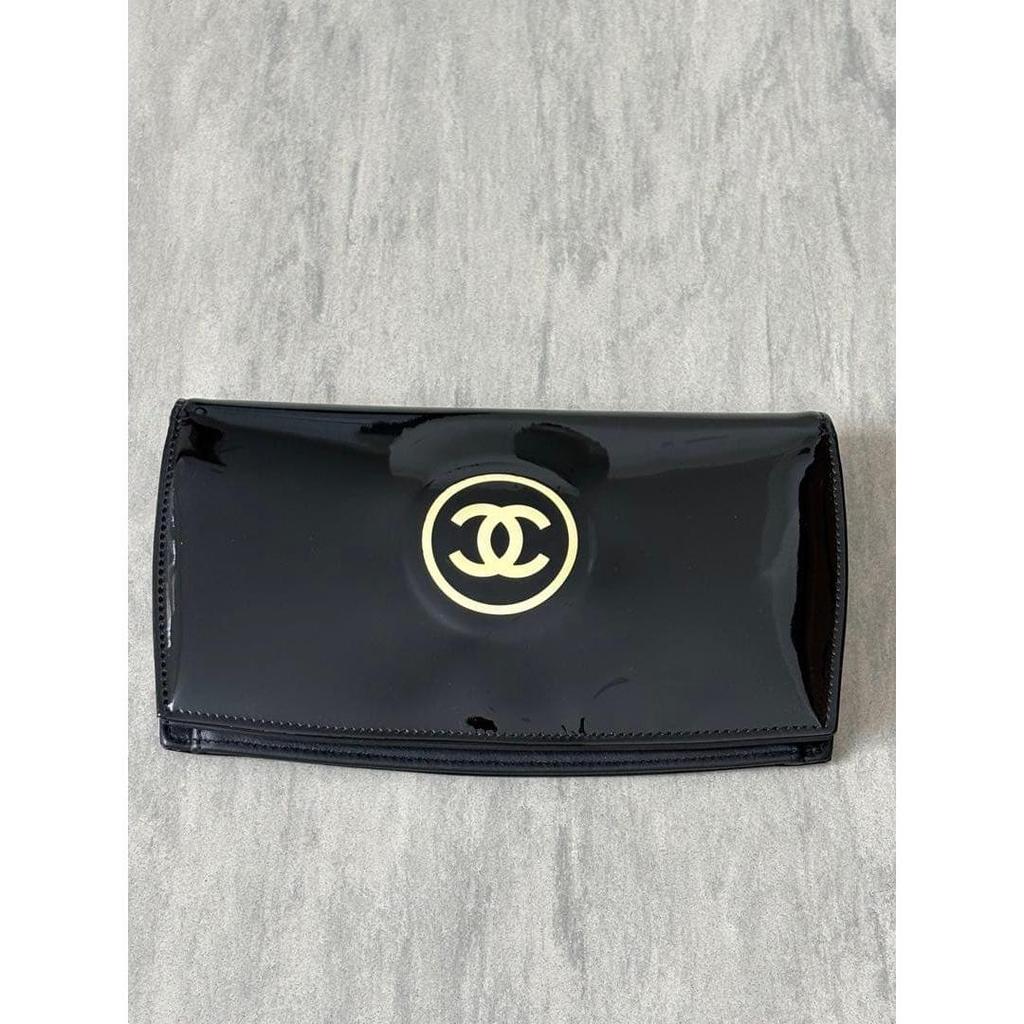 Used CHANEL Enamel Long Wallet