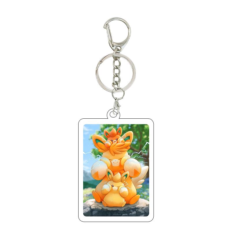 1pc Anime Charizard Mewtwo Gardevoir Cartoon Cool Game Characters Self Made Acrylic Keychain 5cm Pendant Decor Gifts Wholesale