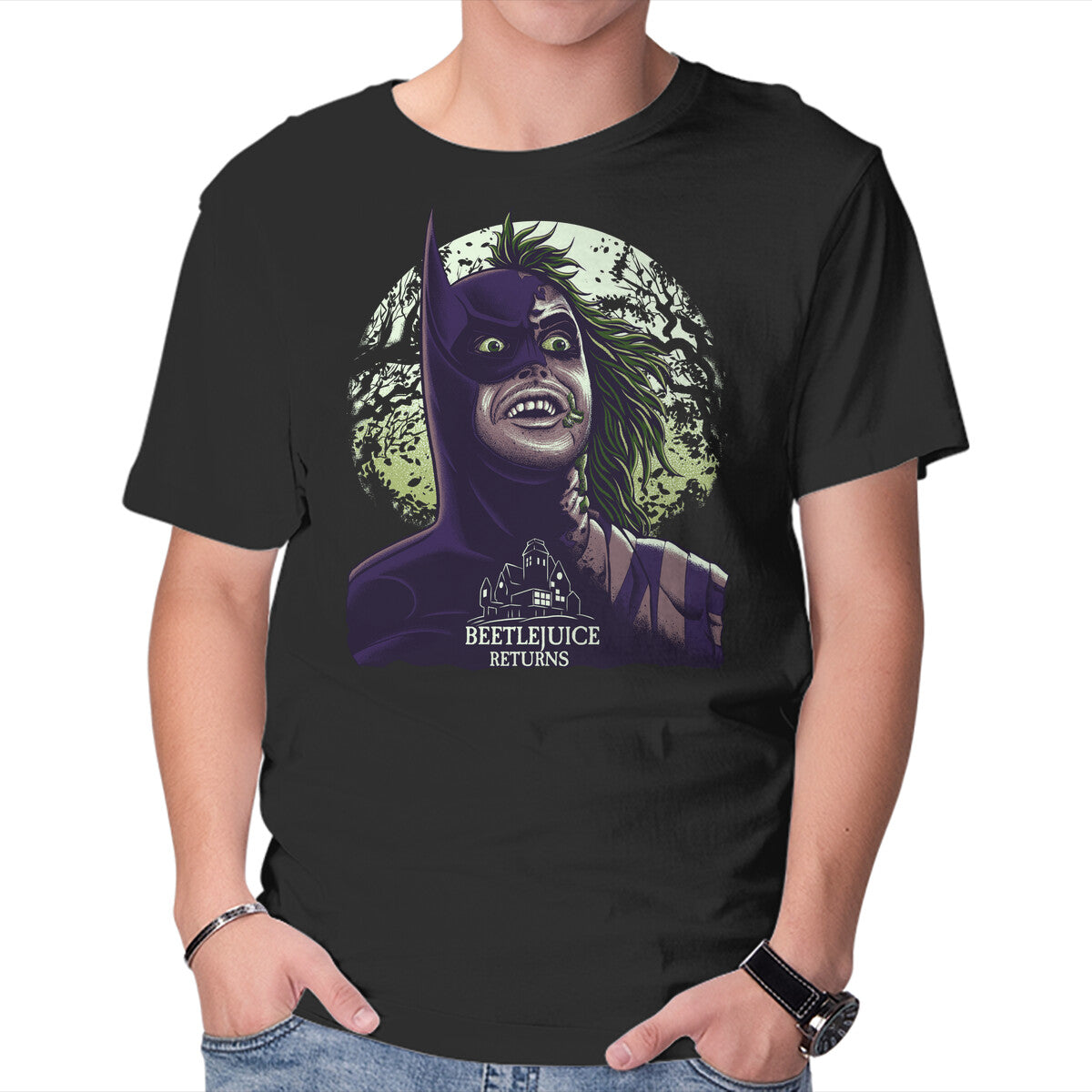 Unisex Crew Neck T-Shirt The Ghost Returns Graphic Short Sleeve Casual Tee XXXXL