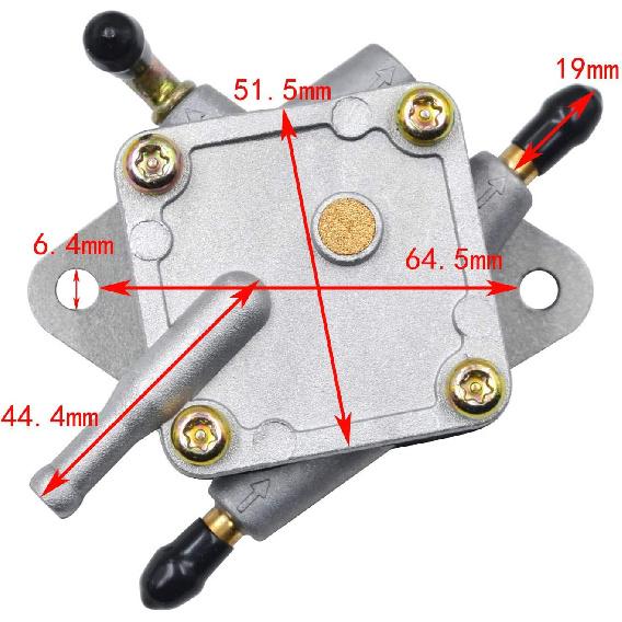 AHL Kraftstoffpumpe Kompatibel mit Ski-Doo Formula 1991-1993, Formula Deluxe 380 F/500 F 2001, Formula Deluxe 380/500 1999-2000, Formula S