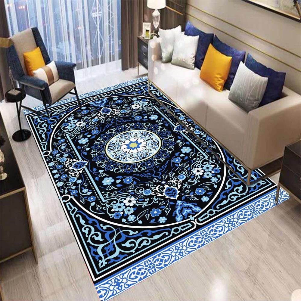 Retro Evropa Bohémský Perský Styl Koberec Obývací Pokoj Pohovka Ložnice Noční Stolek Kuchyň Vstupní Dveře Rohožka Protiskluzový Jemný Dekor Koberec