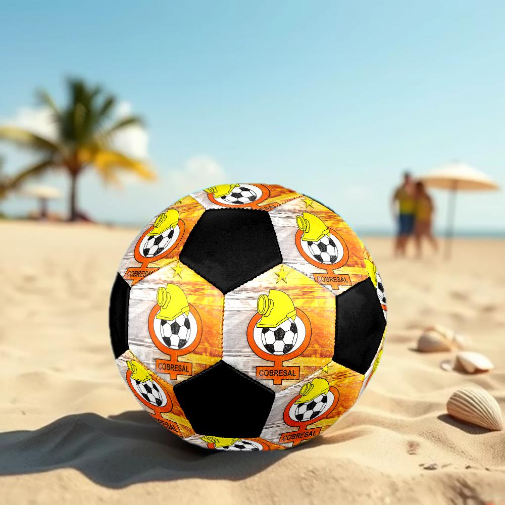 SIZE 5 Cobreloa Soccer Ball Colorful All Ages Machine Stitched PVC Competition Ready Durable High-Bounce