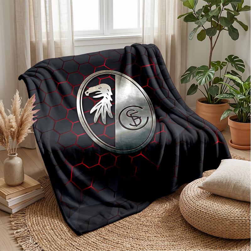 Coperta in Morbido Pile di Flanella FC SC Freiburg Leggera Accogliente Calda Coperta da Lancio per Divano Letto Arredamento per la Casa