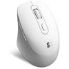 Souris Ergonomique - SUBBLIM - Curve Ergo Dual - Blanc - Clic Silencieux - Batterie Rechargeable