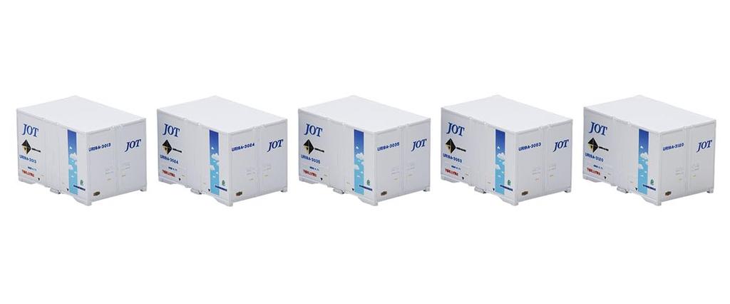 TOMIX N Gauge Private Type Container Japan Oil Blue Sky 5 Pieces 3306 Railway Model Supplies UR19A-3000 Transportation, Zone,
