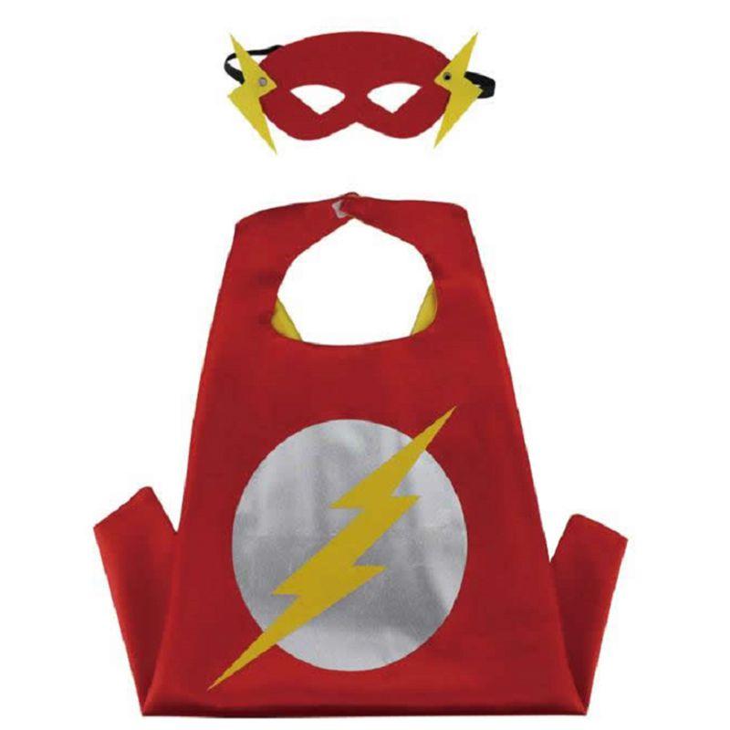 

Аниме Костюм 2шт Косплей Комикс Супергерой Плащ Маска Маскарадный костюм The Flash