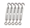 1Pcs Stainless Steel Hook and Eye Tensioners Rope Cable Tension Set Adjustable Garden M1 M1 M6 M8 Wire Tensioner