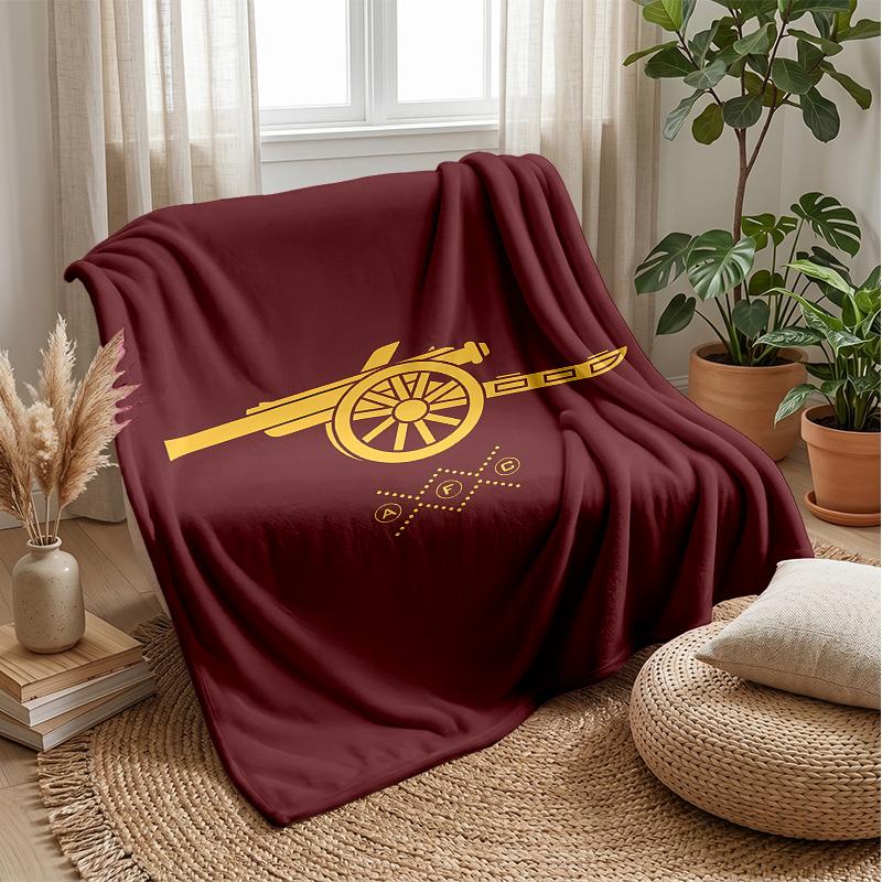 arsenal Theme blanket Soft Flannel Blanket Plush Throw Blanket Cozy Sofa Bed Blanket for Home Decor