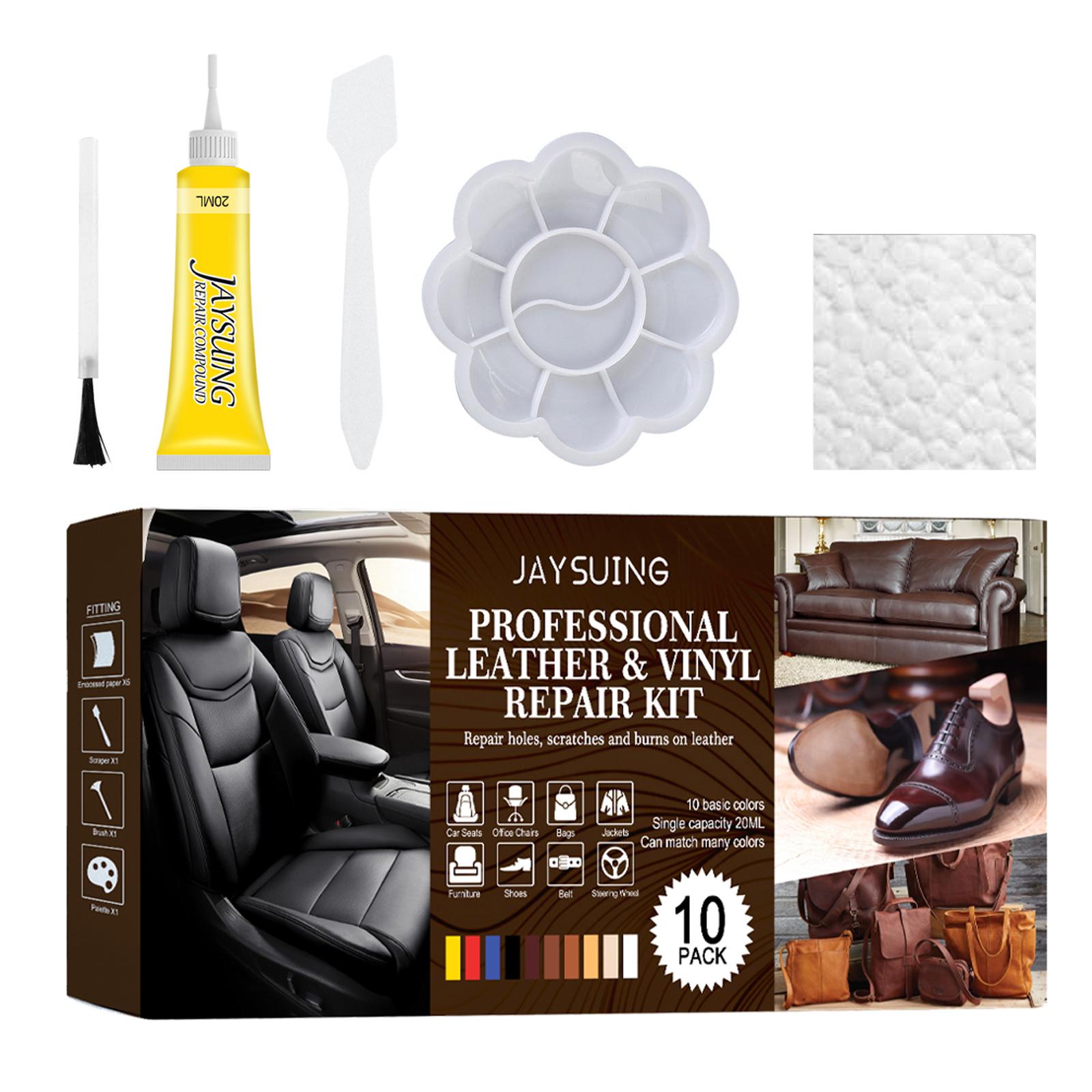 

Leather Repair Kit Leather Seat Repair Kit Vinyl and Leather Repair Kit for Bag Shoes Furniture Cleaning Protecting