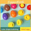 Wooden Egg Puzzle Toy For Kids Educational Shape Recognition And Color Matching