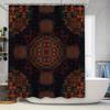 Luxury Pattern Fabric Shower Curtain Waterproof Home Decor Bathroom Decoration