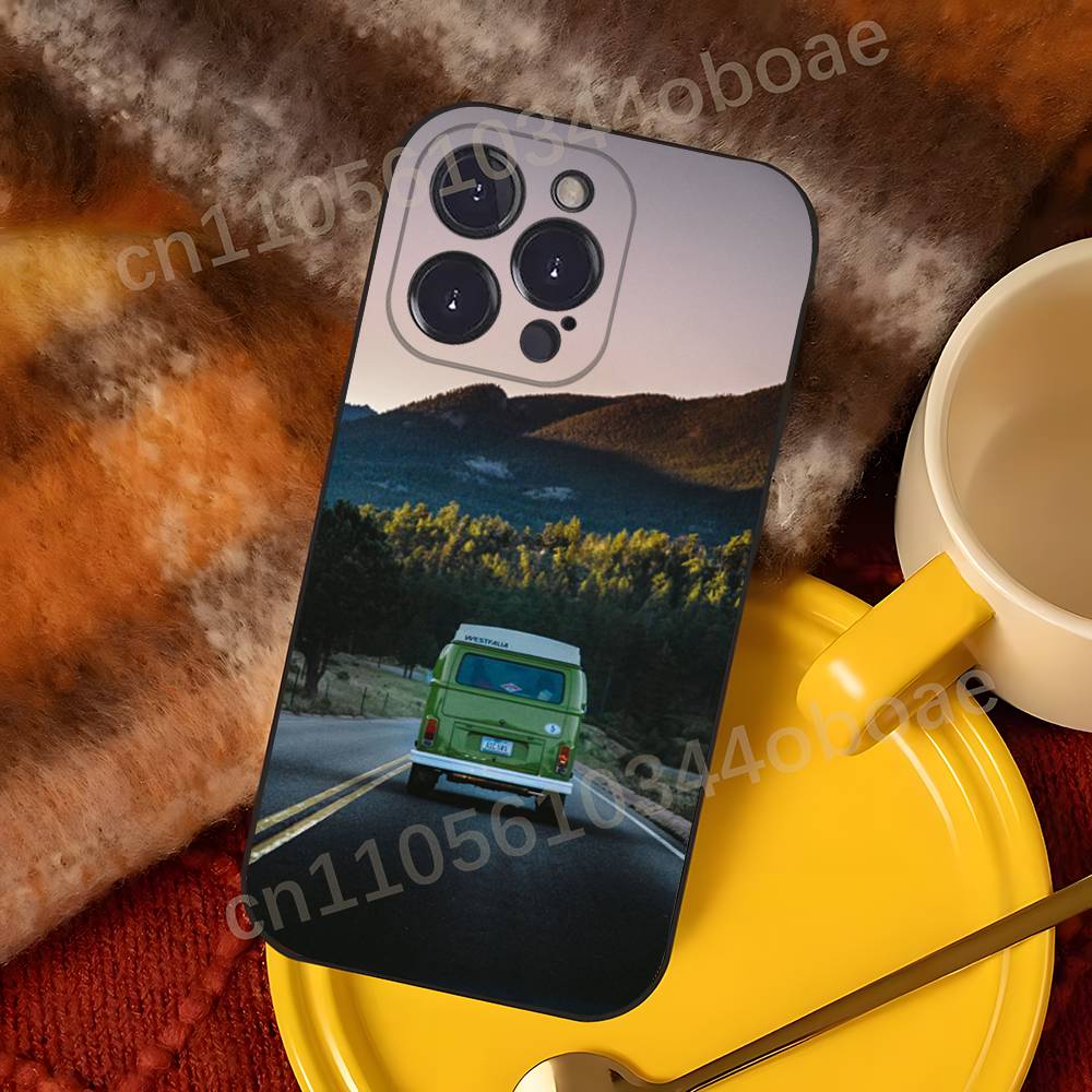 

Combi Van Car C-Camping Phone Case For iPhone 17,16,15,14,13,12,11,Pro,MAX,Plus TPU Soft To Skin-friendly Cover iPhone14Plus