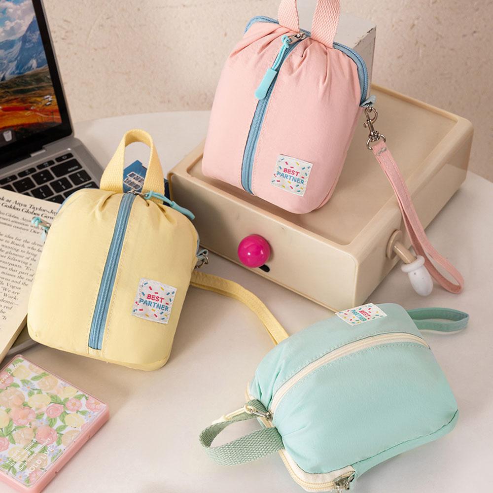 Mini Makeup Bag Nylon Sanitary Napkin Storage Bag Portable Makeup Organizer Modern Cosmetic Storage Case For Handbag Girls Work