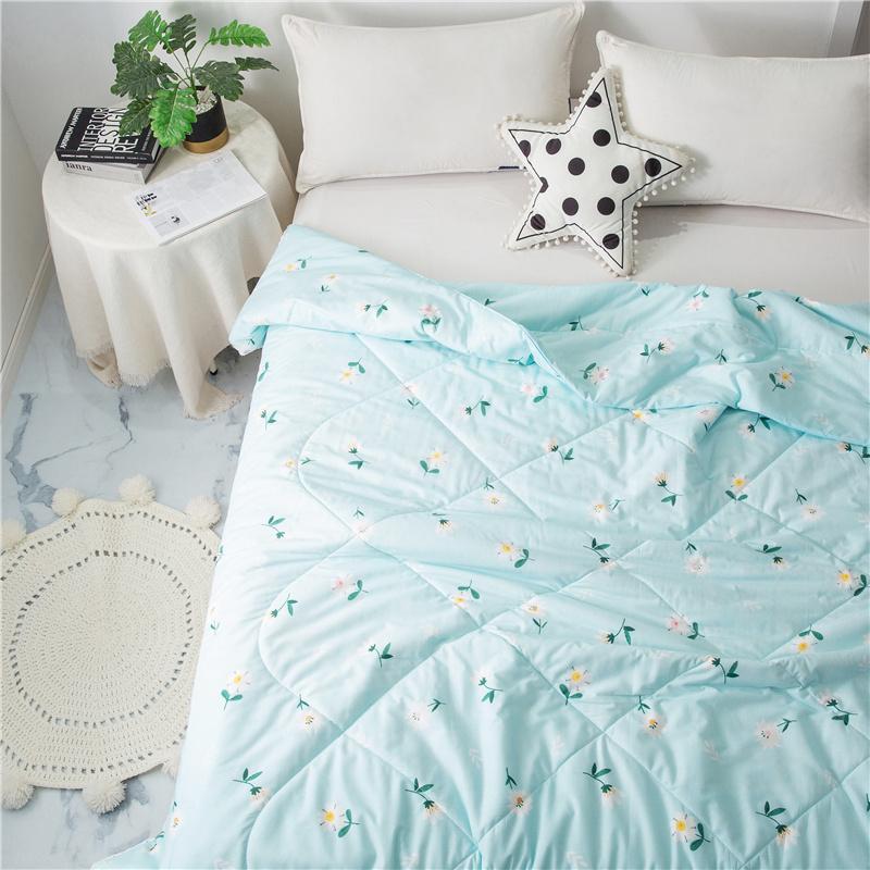 New Gauze Cotton Cool Summer Quilt 1pc Single Bed Double Bed Is Machine Washable, Light and Breathable