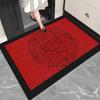 New Year'S Red Entrance Door Floor Mat, Household Entrance Door Floor Mat, Door Non-Slip, Dirt-Resistant And Easy-To-Take-Care Loop Velvet Carpet