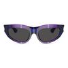 Burberry Temple Logo Cat's Eye Sunglasses Women's Purple