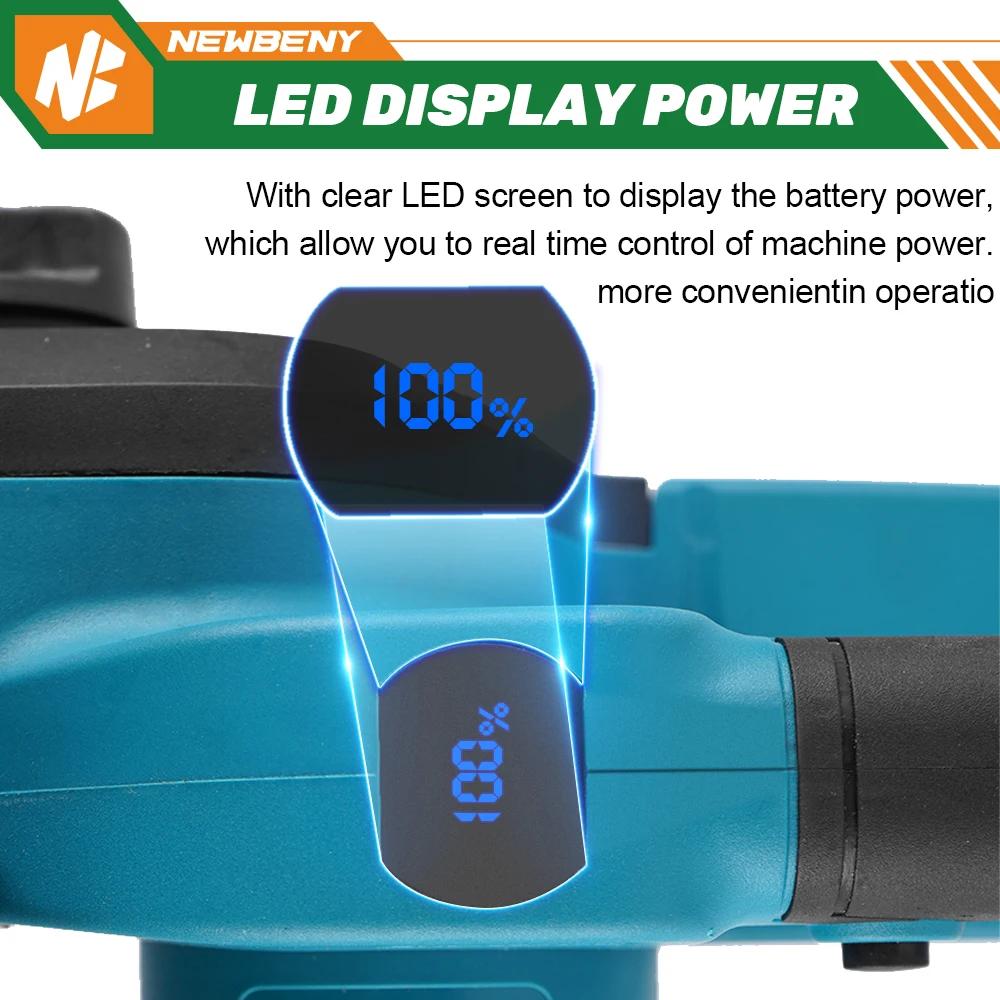 12 Inch Brushless Electric Saw With Oiler Cordless Portable Garden Woodworking Cutting Tool Machine For Makita 18V Battery