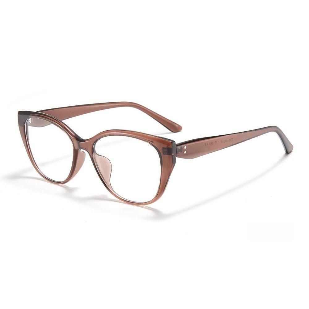 

YIMARUILI Модные женские очки «кошачий глаз» высокого класса TR90 Ретро Сверхлегкая трендовая оправа для очков по рецепту TR81132