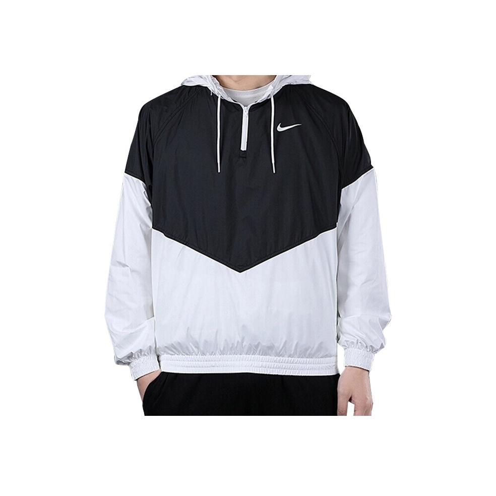 Nike SB Shield Skateboard Half-Zip Pullover Jacket Men Jackets Black White BV0980-010