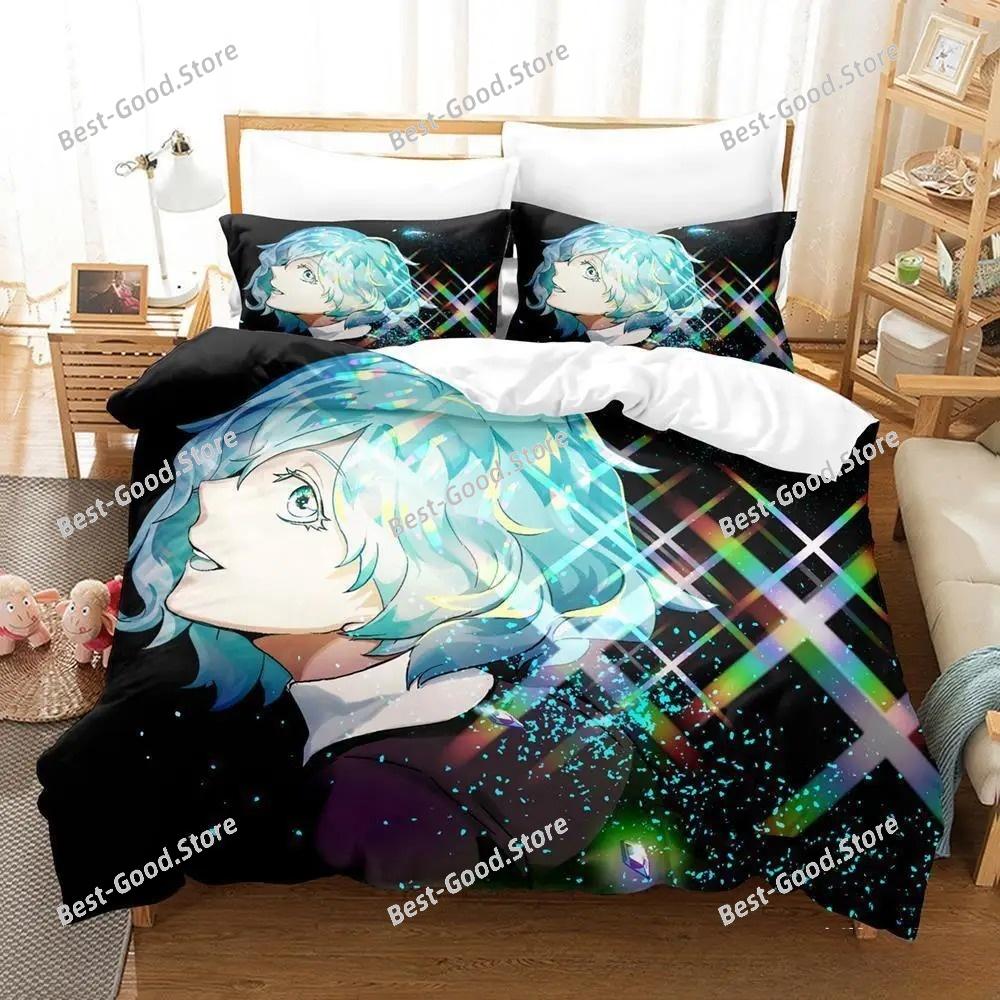 3D Print Anime Houseki No Kuni Bedding Set Single Twin Full Queen King Size Bed Set Adult Kid Bedroom Duvet Cover Sets