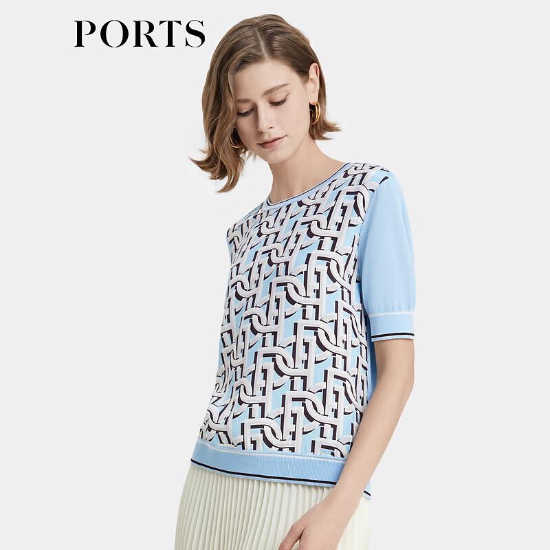 PORTS Women's Summer Printed Knit Top