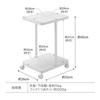 School Bag Storage Rack Tower with Casters 2 Tier Tower Black with Hook Yamazaki Jitsugyo School Bag Rack Wagon Backpack Children's Room Living
